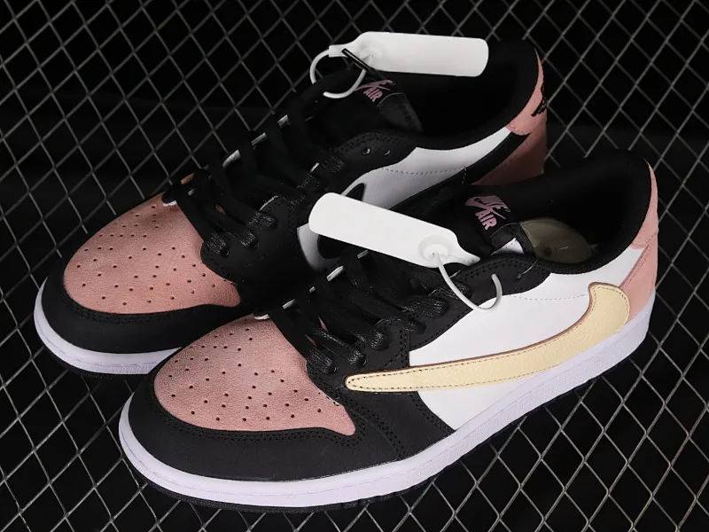 All categories Air Jordan Jordan series basketball shoes Air Jordan 1 Low Travis Scott x Air Jordan 1 Low OG AJ1 Joe 1 black pink undercut DM7866-066